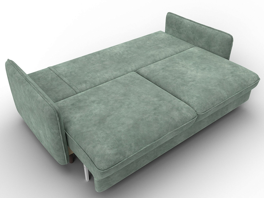 Диван прямой Лига-064 НПБ ВЕЛЮР BRUT 08 зеленый