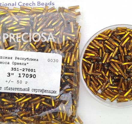 Preciosa стеклярус 17090 витой