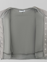 Бомбер LJHY 8721 однотонный на кнопках