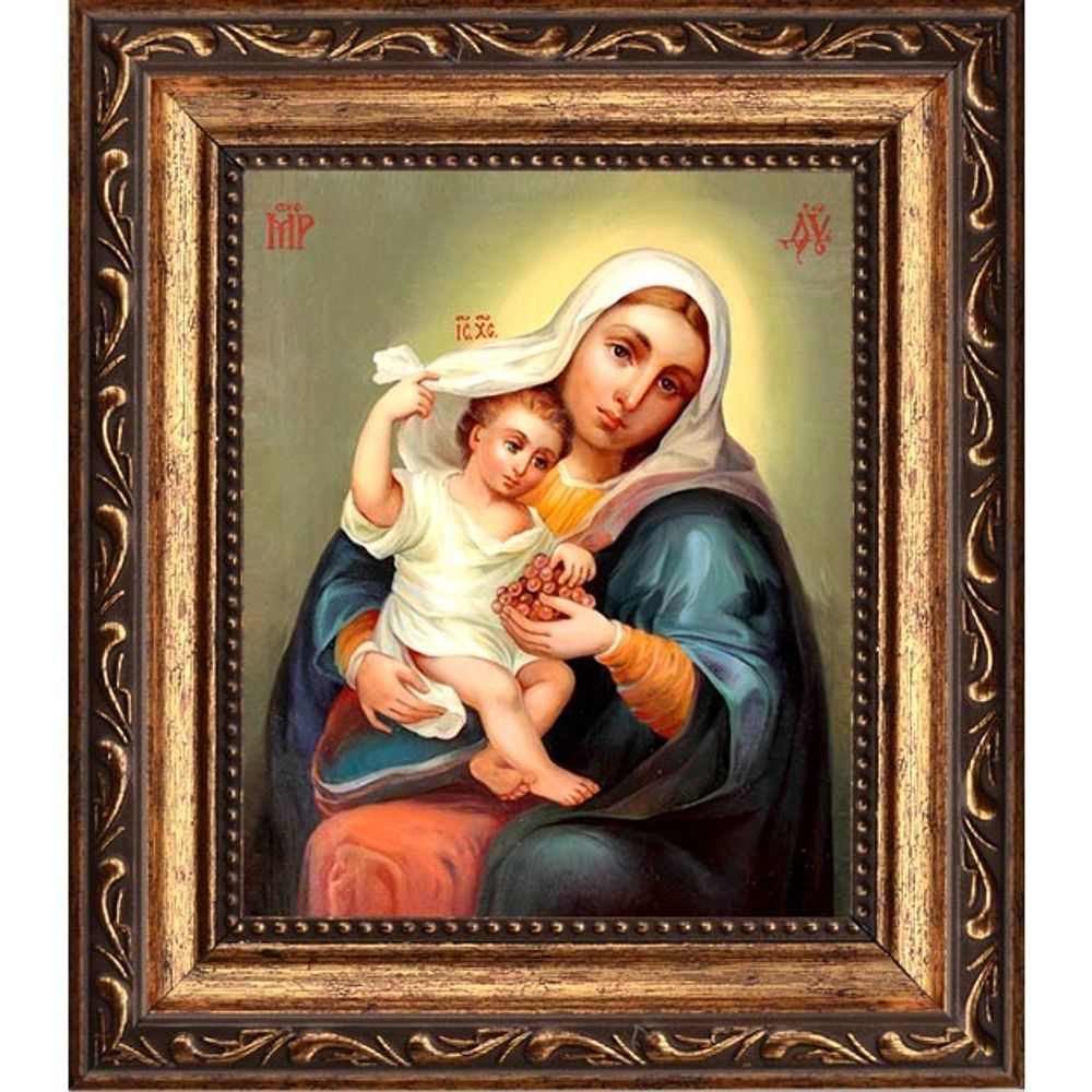 Покрывающая (Домодедовская) Икона Божьей Матери на холсте.