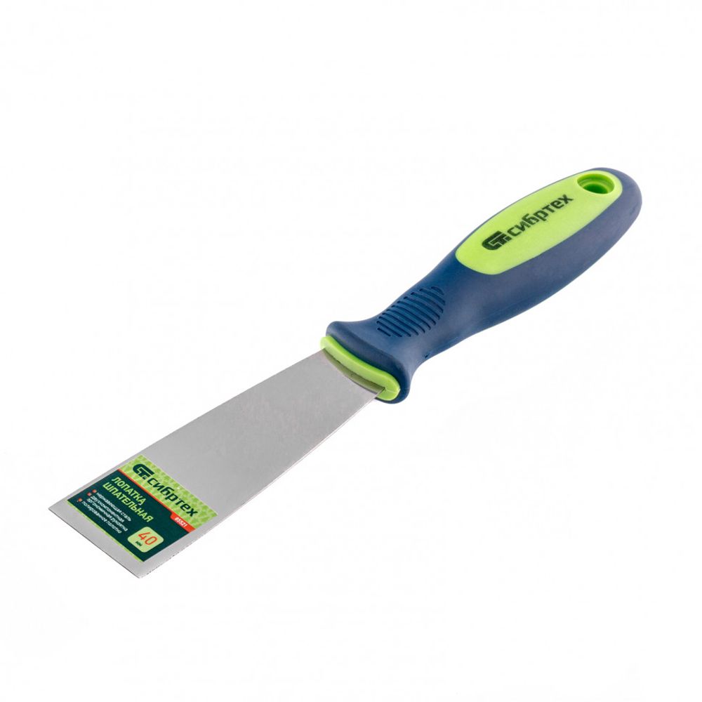 Шпатель 40мм, из нержавеющей стали, 2-комп.ручка, Сибртех 85521