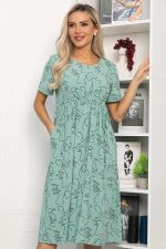 Платье Цветы лета (мятное) П13785-18М LT Collection (Акция)