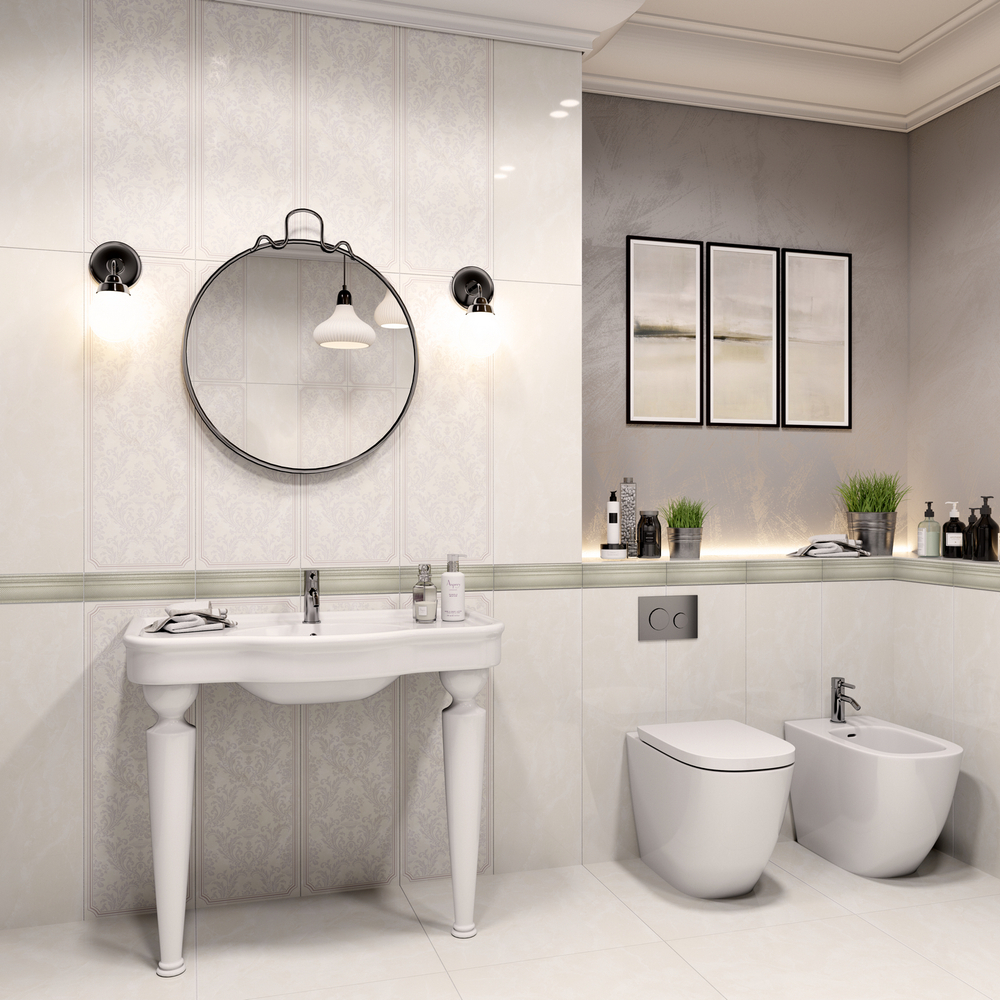 Saphie white decor 01 300х900 (1-й сорт)