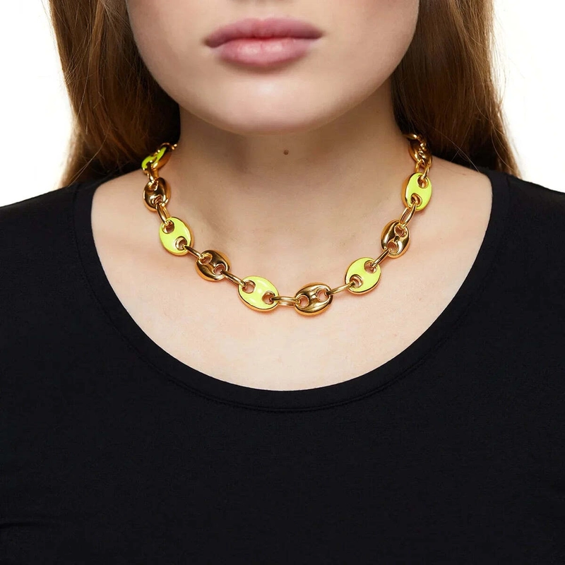 Колье Сладкие Поцелуи – Жёлтое