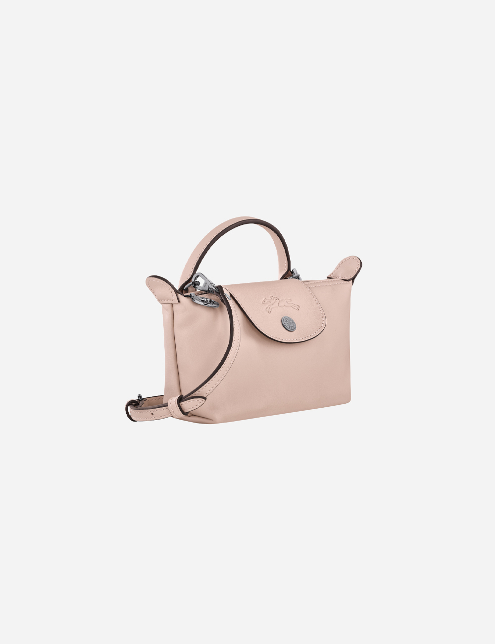 Longchamp Le Pliage Xtra XS Pouch Leather "Nude"