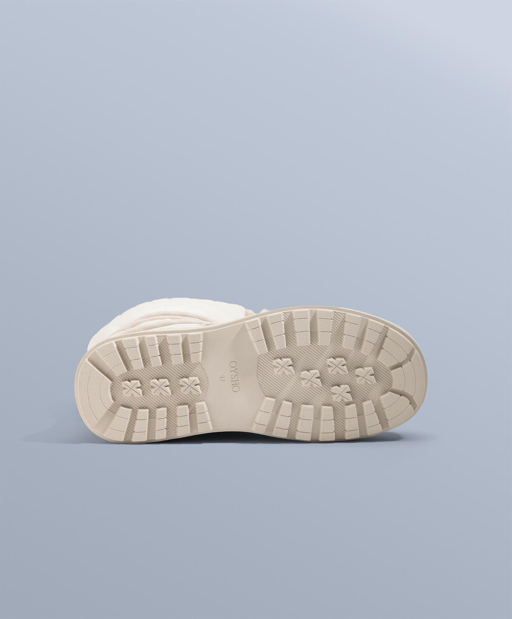 OYSHO Комбинированные ботинки на шнуровке, норка