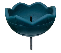 Садовый цветник Гейзер-1 с вазоном 500, цвет зеленый, высота 650