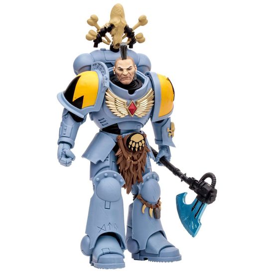 Фигурка McFarlane Warhammer 40k Space Wolves Wolf Guard, 18см / Фигурка по мотивам вселенной "Warhammer 40,000". Товар уцененный