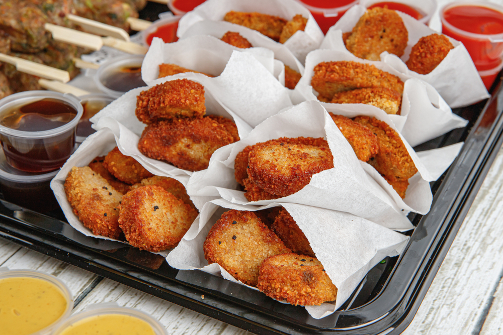 Сет постных кебабов и наггетсов