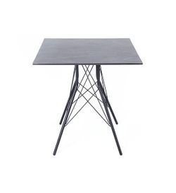 "Конте" интерьерный стол из HPL 63x63см, цвет "серый гранит"