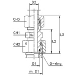 Соединение PNF DS16 М36х2 B4 (в сборе)