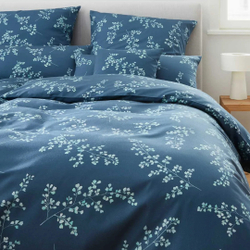 Пододеяльник 155x200 Elegante Leaflets синий