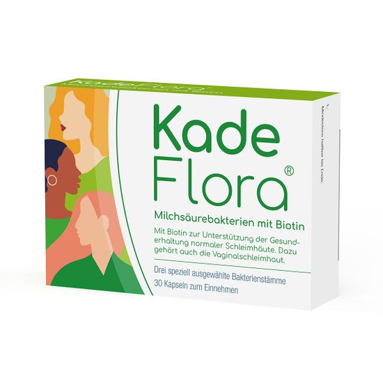 Молочнокислые бактерии KadeFlora с биотином – для ежедневной поддержки слизистой влагалища