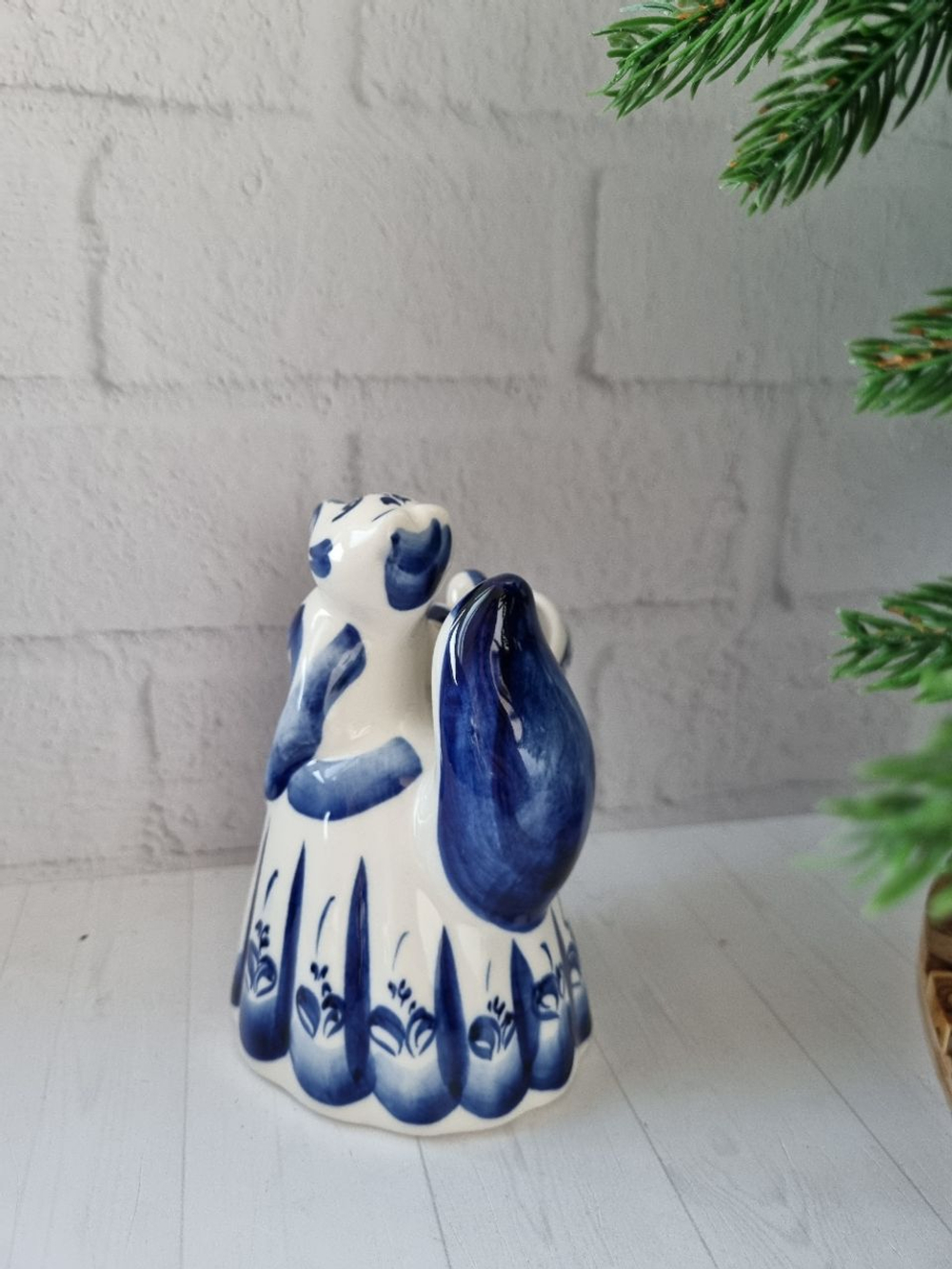 Лисичка фигурка гжель