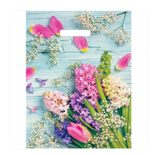 Пакет с вырубной ручкой Гиацинт (31х40)