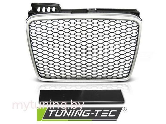 Решетка радиатора RS-TYPE MATT SILVER для Audi A4 B7