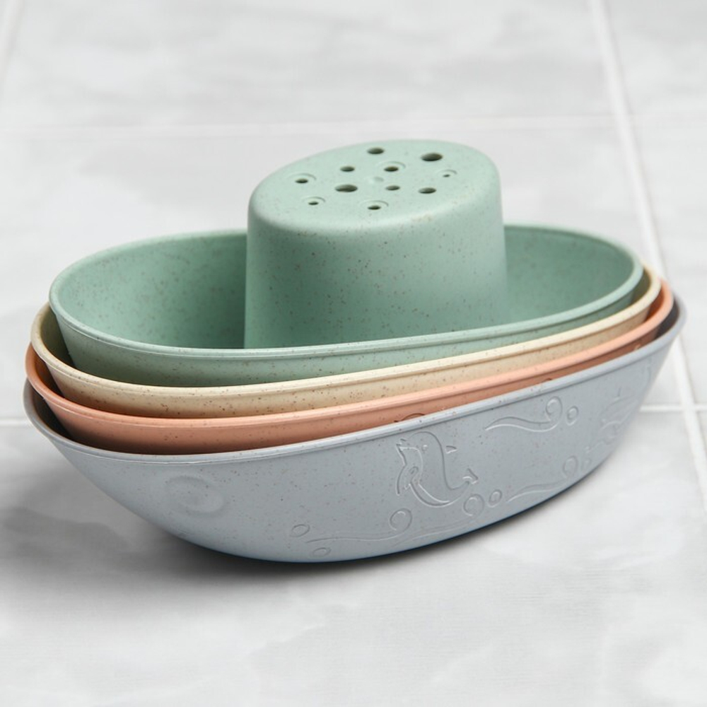 Набор игрушек для игры в ванне «Лодочки нюдовые», стаканчики, 4шт   7621763