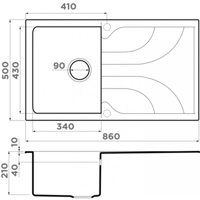 Omoikiri Yasugata 86-EV Tetogranit/эверест
