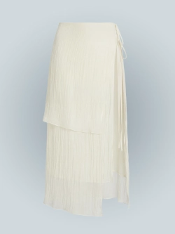 Юбка из жатого тенселя на завязках Ripple / Волна