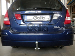 Фаркоп оцинкованный Galia S057A для Suzuki Liana хетчбек 2WD/4WD 2001-2007(паспорт и сертификат в комплекте)(без электрики)