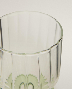 Zara Home бокал из боросиликатного стекла, цвет зелёный, 10.3 см