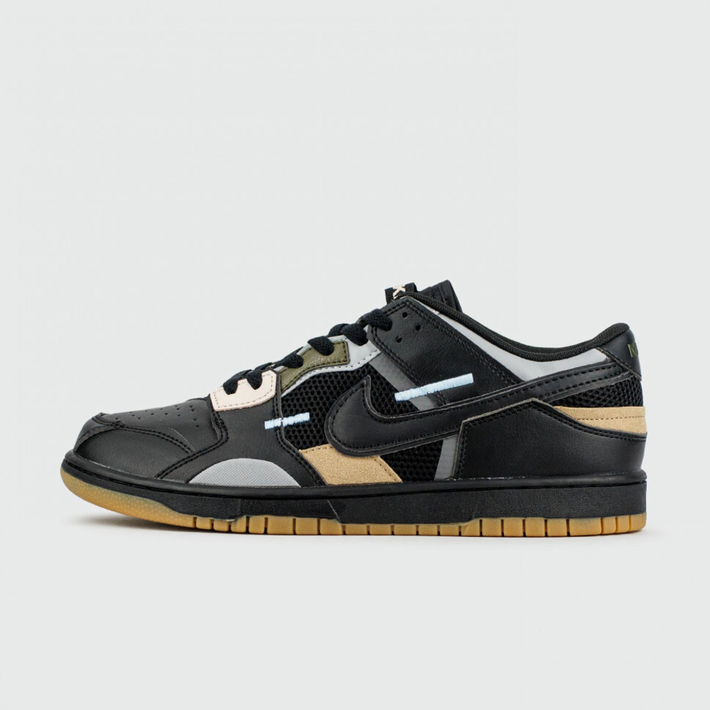 кроссовки Nike Dunk Low Scrap Black Gum