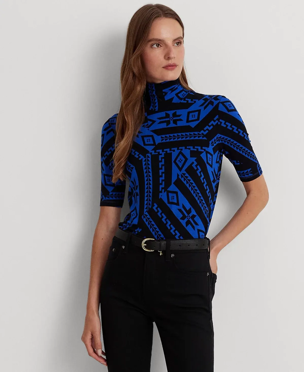 Водолазка Ralph Lauren с коротким рукавом, син.
