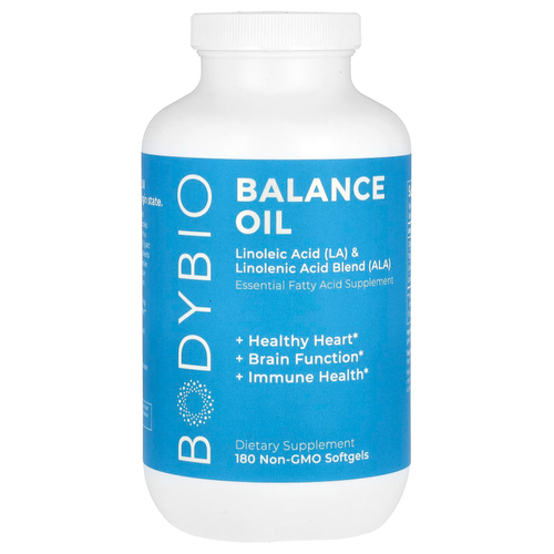 BodyBio, Balance Oil, 180 мягких таблеток без ГМО