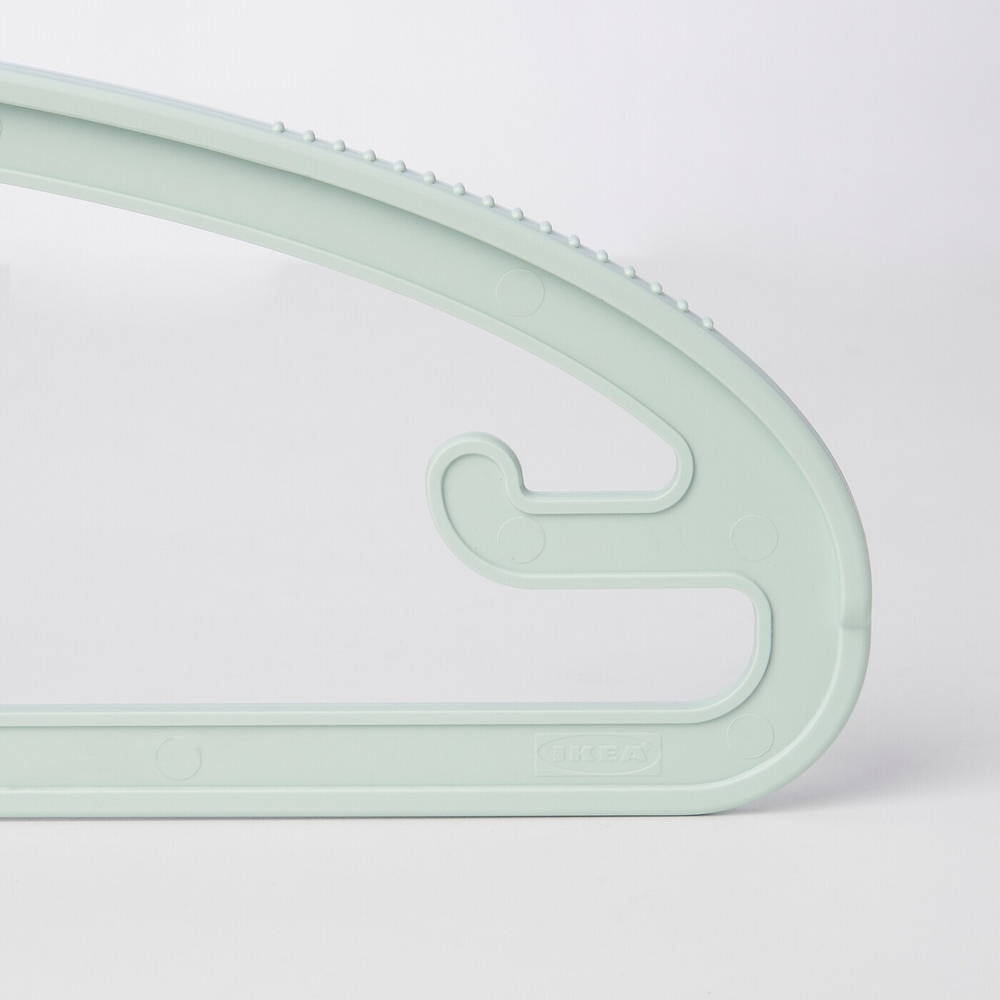 Набор вешалок IKEA SLIBB (СЛИББ), Зеленый, 3 шт