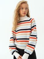 Джемпер для девочки AT1215 мультиколлор