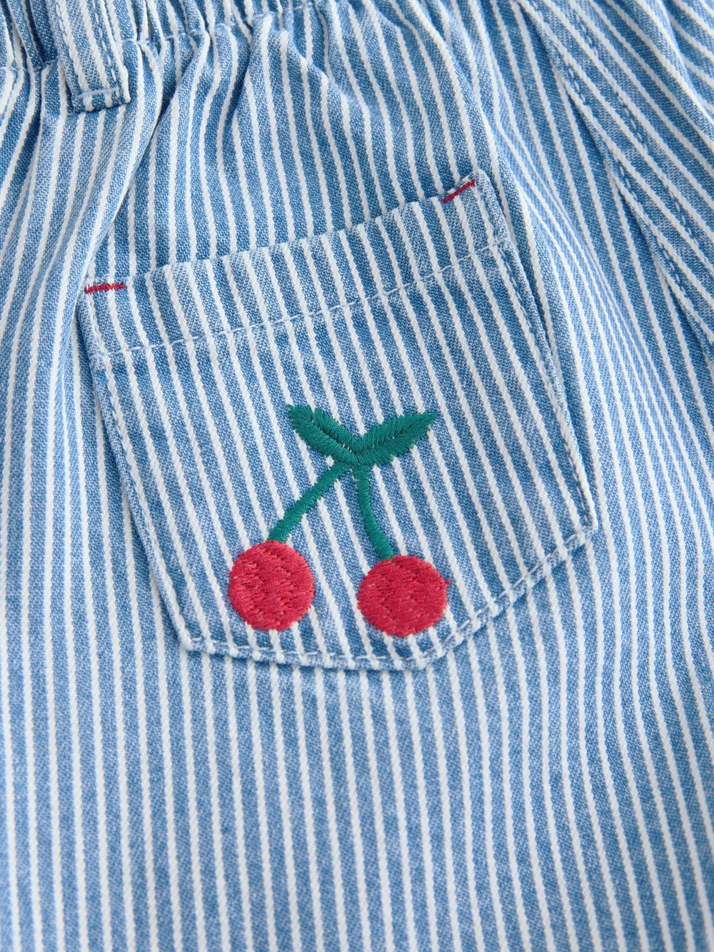 Шорты джинсовые с вышивкой для девочки Next E29-079, Синий