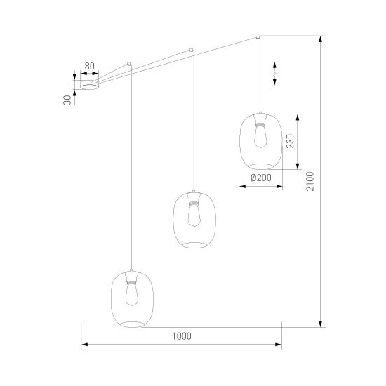 5972 / подвесной светильник / Elio