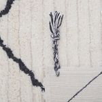 Стираемый коврик Nattiot Viktor Black S (100 Х 150 см), хлопок, бежевый