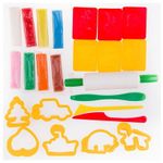 Пластилин JOVI (Испания), набор, 8 цветов, 200 г, 12 форм, 3 стека, скалка, пластиковый чемодан, 230