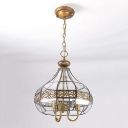 Citilux Гера-2 CL444230 Люстра подвесная витражная Бронза