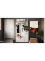 Прихожая с зеркалом Белый Ясень 105х35х200