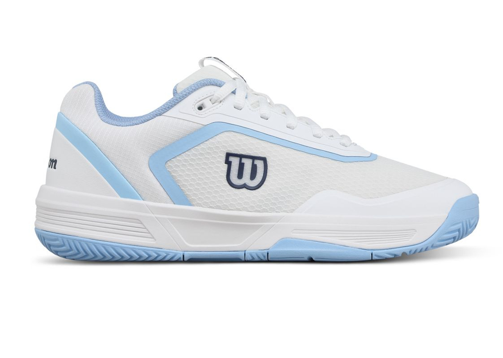 Женские теннисные кроссовки Wilson Court Glide - white/airy blue/navy blazer