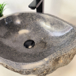 Раковина из речного камня RS-66010 48х37х15 из натурального камня