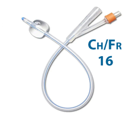 Катетер Фолея силиконовый 2-х ходовой 100% силикон (CH/FR 16-20) Apexmed