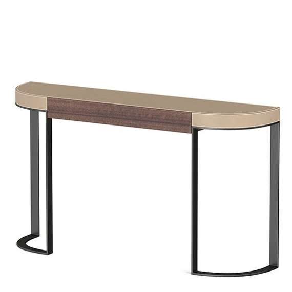 Консоль 4606, 150х84 см, дерево, металл, экокожа