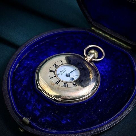 Винтаж: Золотые карманные часы «JW BENSON»