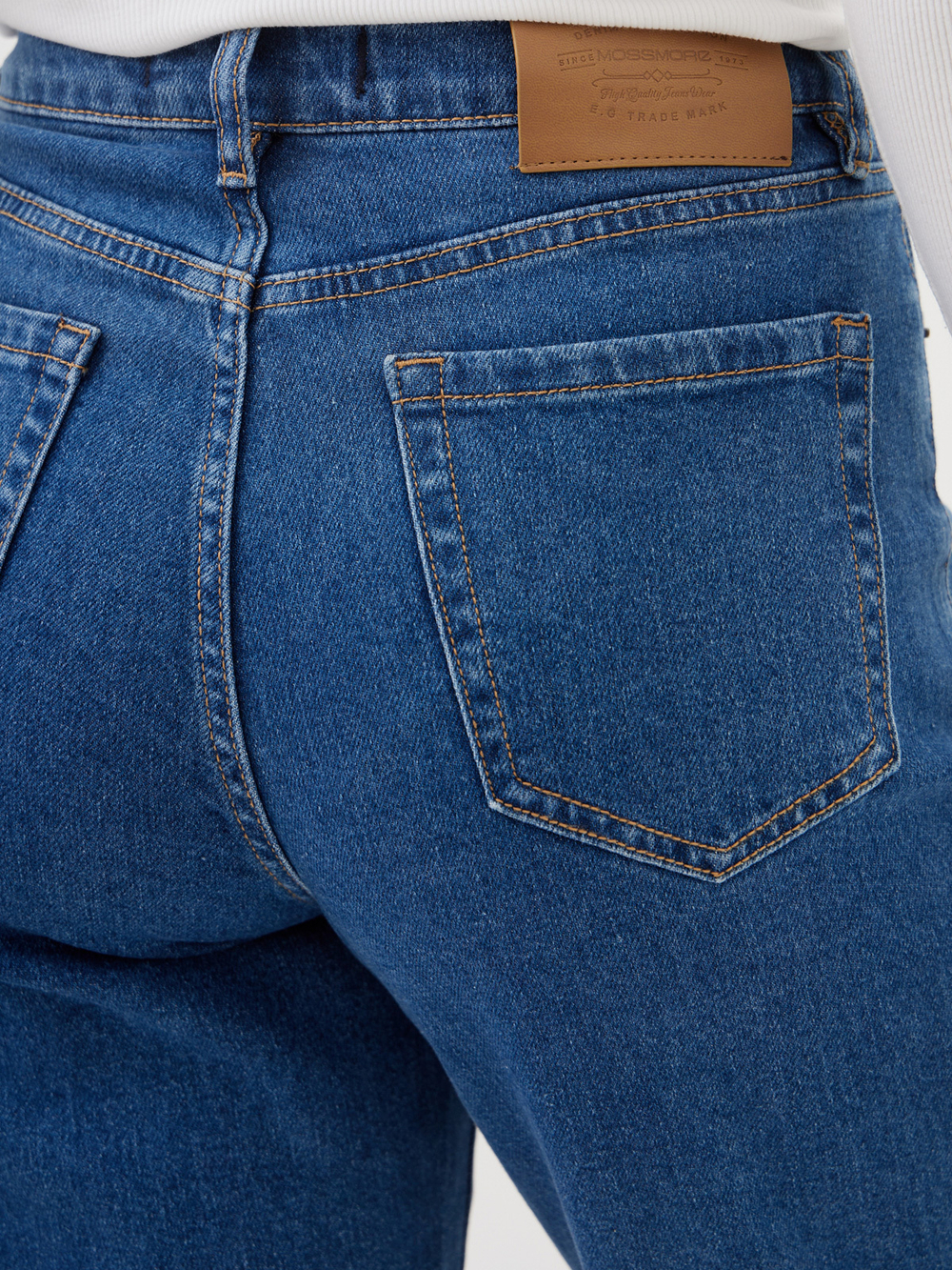 Женские джинсы mom fit с высокой посадкой-MP106B-2