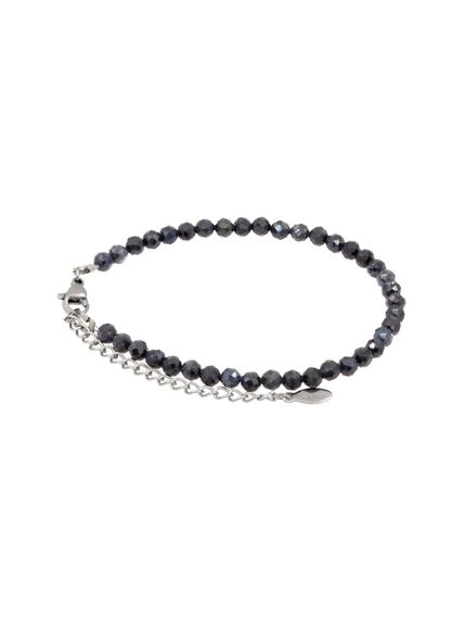 Фото браслет из сапфира 2105/4_сапфир на белом фоне сбоку