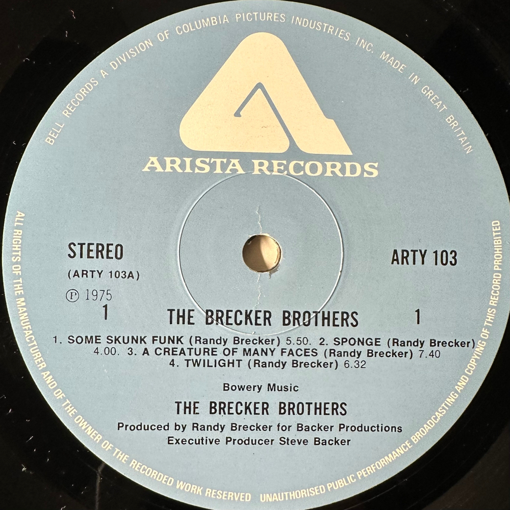 The Brecker Brothers ‎– The Brecker Bros (Англия 1975г.)