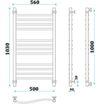 Полотенцесушитель Energy Prestige Breeze 1000/500
