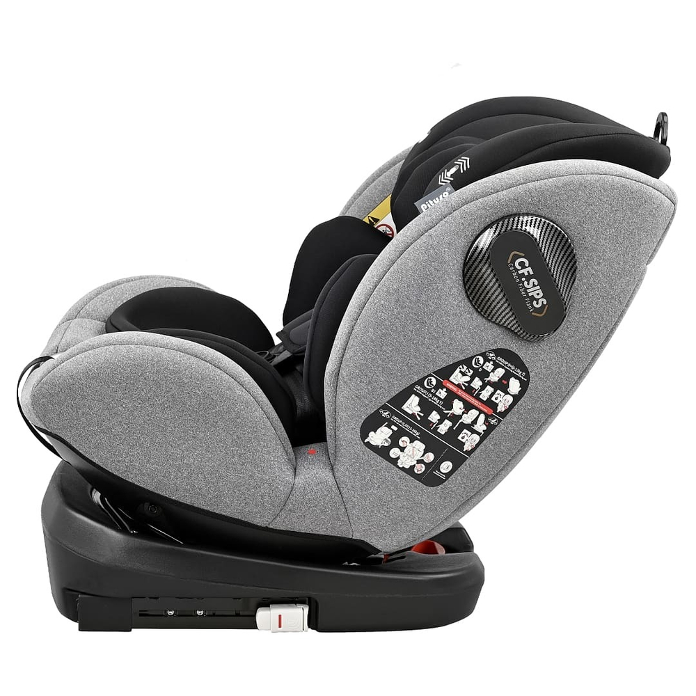 Pituso Удерживающее устройство для детей 0-36 кг Roys, Dark grey+black Inlay