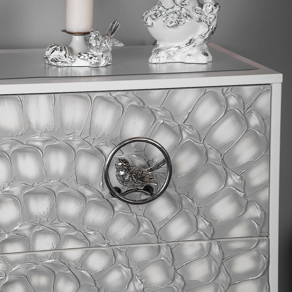 Комод Терра Птички с 3 ящиками Айс