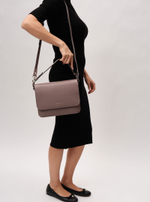 Сумка Deboro 30494 розово-серый