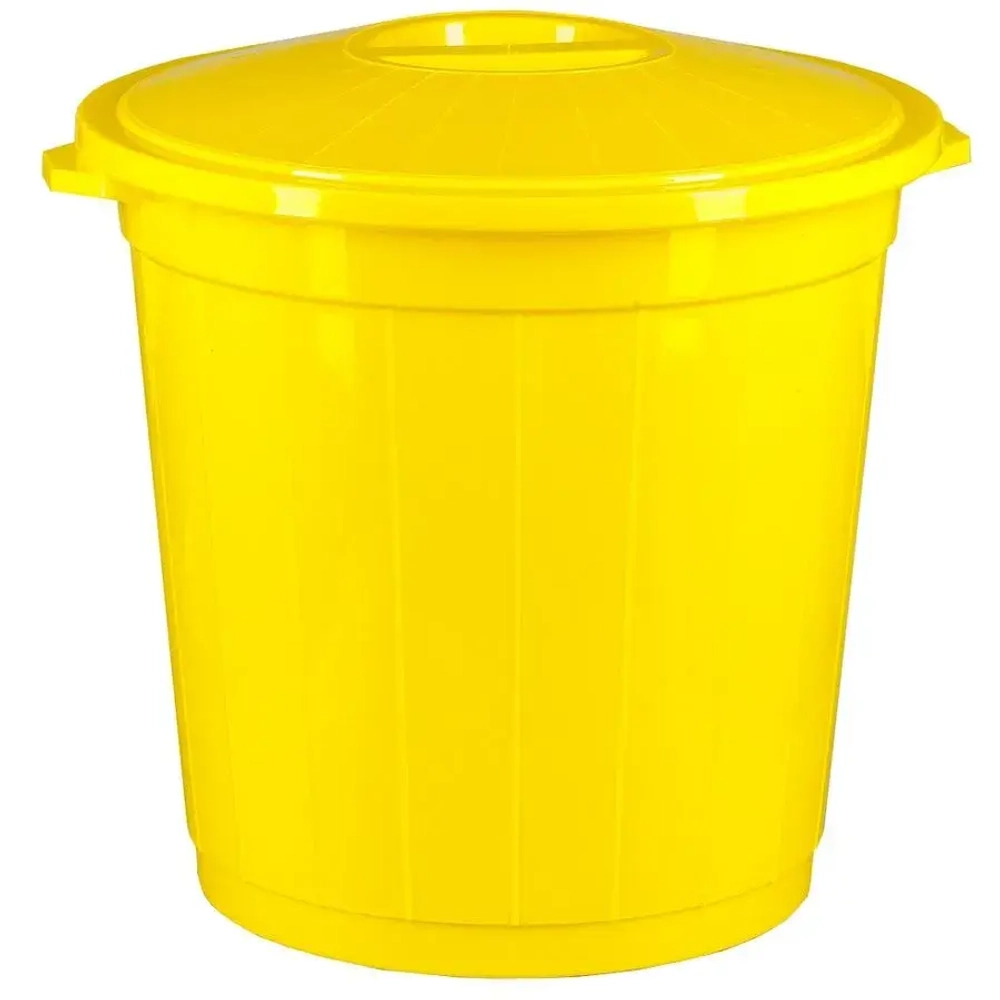 Бак 35л с крышкой (желтый) (комплект 10 шт)
