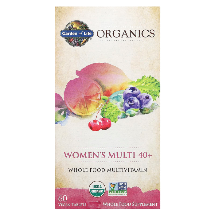 Мультивитамины для женщин старше 40 лет, Mykind Organics Women's Multi, Garden of Life, 60 веганских таблеток 2